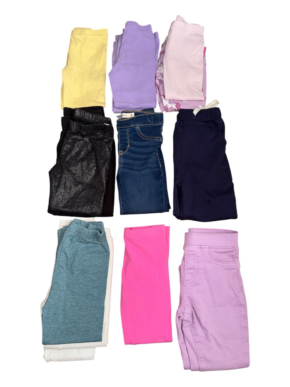 GIRLS 5T BUNDLE!!! 15 Pc 5T LEGGINGS/PANTS/ MULTICOLOR GIRLS